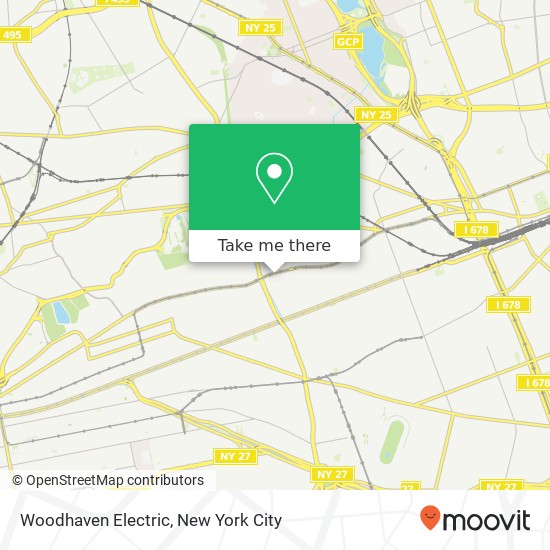 Woodhaven Electric map