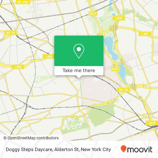 Mapa de Doggy Steps Daycare, Alderton St