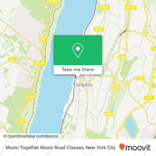 Mapa de Music Together Music Road Classes