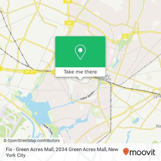 Mapa de Fix - Green Acres Mall, 2034 Green Acres Mall