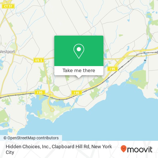 Hidden Choices, Inc., Clapboard Hill Rd map