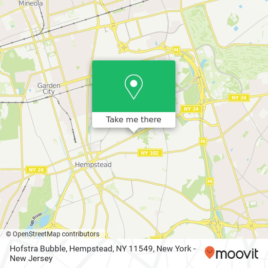 Hofstra Bubble, Hempstead, NY 11549 map