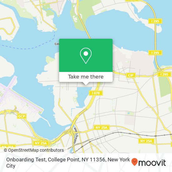 Mapa de Onboarding Test, College Point, NY 11356