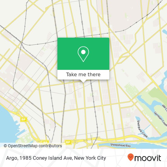 Mapa de Argo, 1985 Coney Island Ave