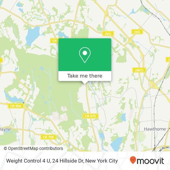 Weight Control 4 U, 24 Hillside Dr map