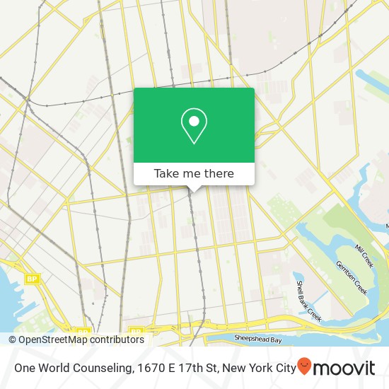 One World Counseling, 1670 E 17th St map