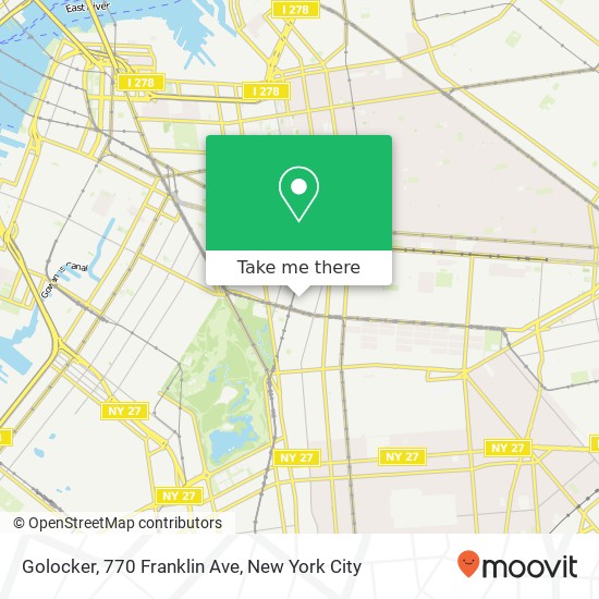 Golocker, 770 Franklin Ave map