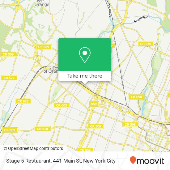 Mapa de Stage 5 Restaurant, 441 Main St