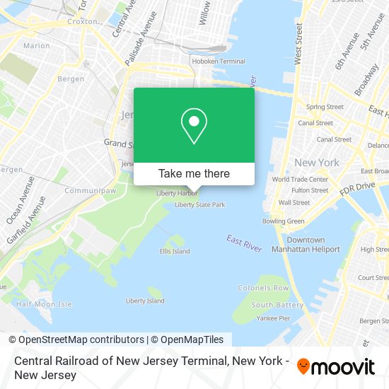 Central Railroad Of New Jersey Map How To Get To Central Railroad Of New Jersey Terminal In Jersey City, Nj By  Bus, Train, Light Rail, Subway Or Ferry?