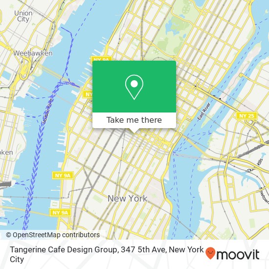 Tangerine Cafe Design Group, 347 5th Ave map