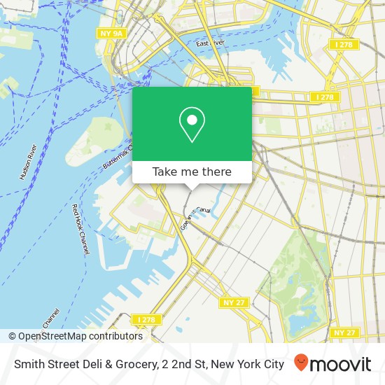 Mapa de Smith Street Deli & Grocery, 2 2nd St