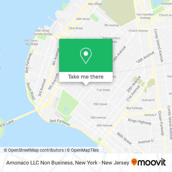 Mapa de Amonaco LLC Non Business