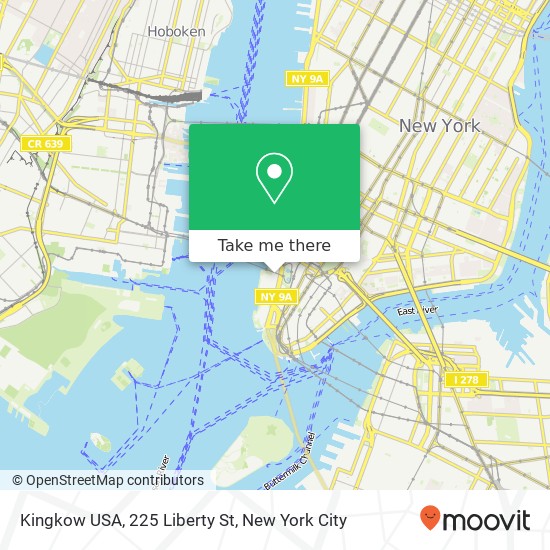 Mapa de Kingkow USA, 225 Liberty St
