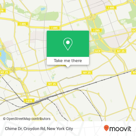Chime Dr, Croydon Rd map