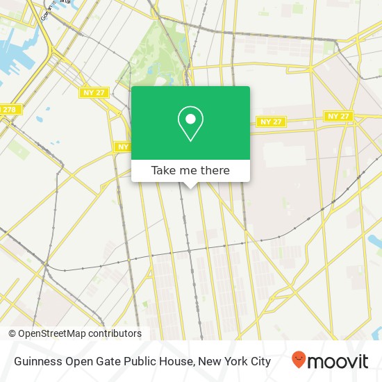 Mapa de Guinness Open Gate Public House