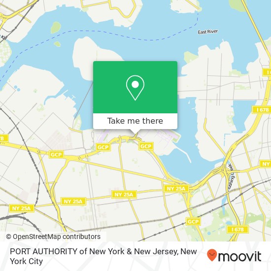 PORT AUTHORITY of New York & New Jersey map
