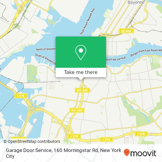 Mapa de Garage Door Service, 160 Morningstar Rd