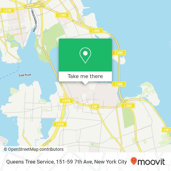 Mapa de Queens Tree Service, 151-59 7th Ave