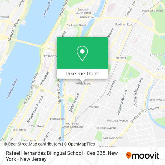 Rafael Hernandez Bilingual School - Ces 235 map