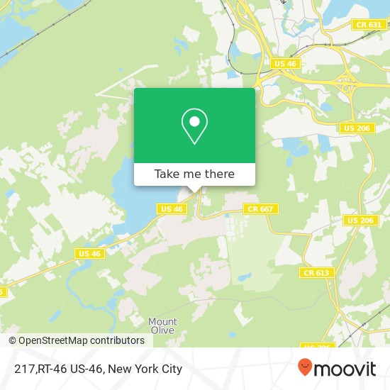 Mapa de 217,RT-46 US-46, Budd Lake, NJ 07828