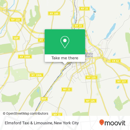 Mapa de Elmsford Taxi & Limousine