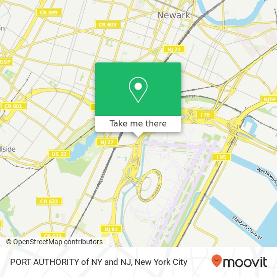Mapa de PORT AUTHORITY of NY and NJ