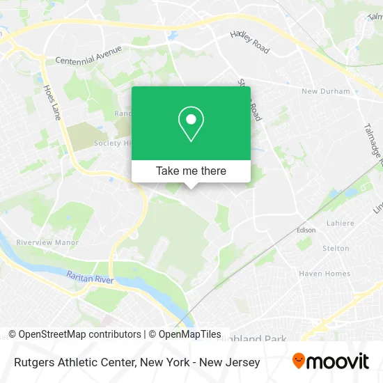 Rutgers Athletic Center map