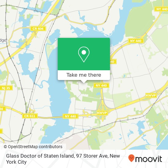 Mapa de Glass Doctor of Staten Island, 97 Storer Ave