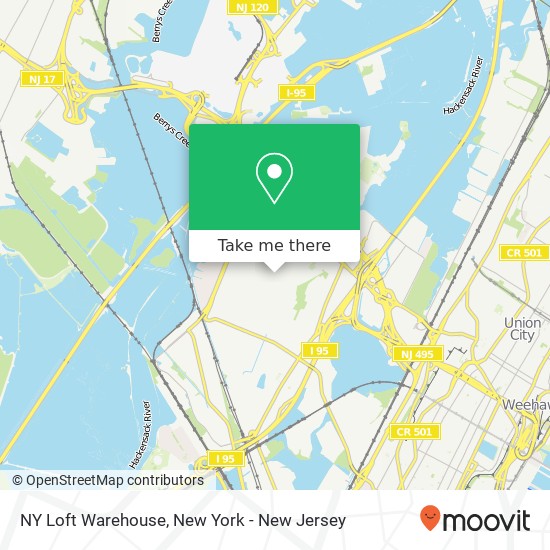 Mapa de NY Loft Warehouse