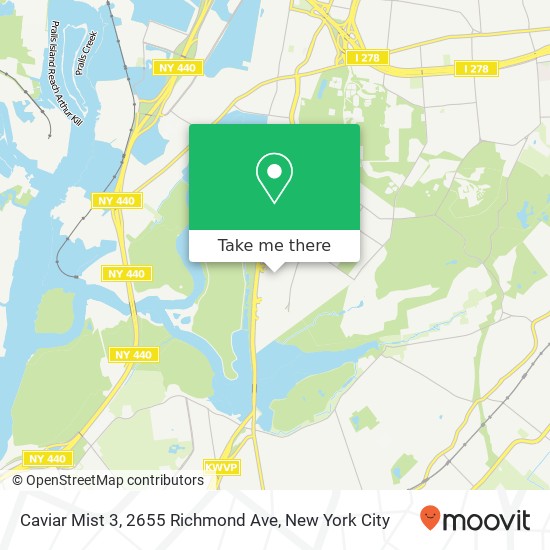 Mapa de Caviar Mist 3, 2655 Richmond Ave