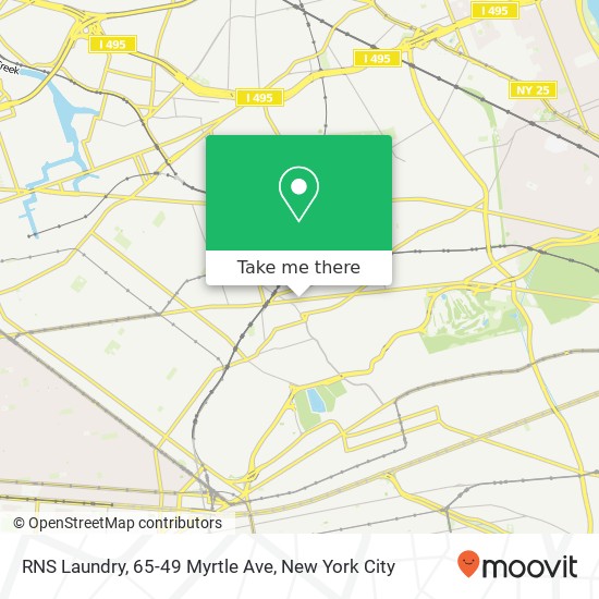 Mapa de RNS Laundry, 65-49 Myrtle Ave