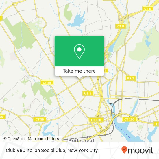 Club 980 Italian Social Club map