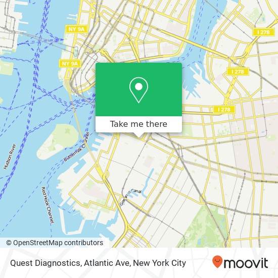 Mapa de Quest Diagnostics, Atlantic Ave