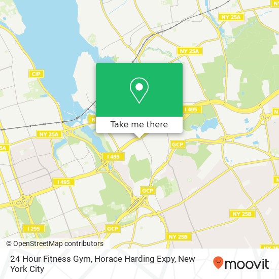 24 Hour Fitness Gym, Horace Harding Expy map