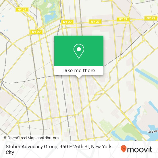Mapa de Stober Advocacy Group, 960 E 26th St