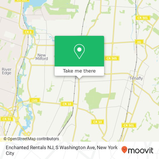 Mapa de Enchanted Rentals NJ, S Washington Ave