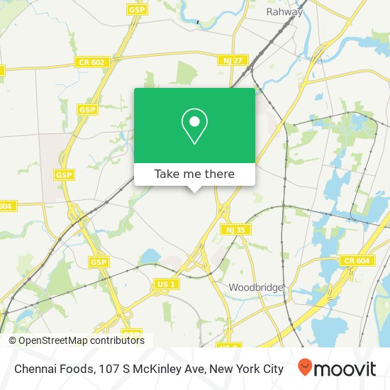 Mapa de Chennai Foods, 107 S McKinley Ave