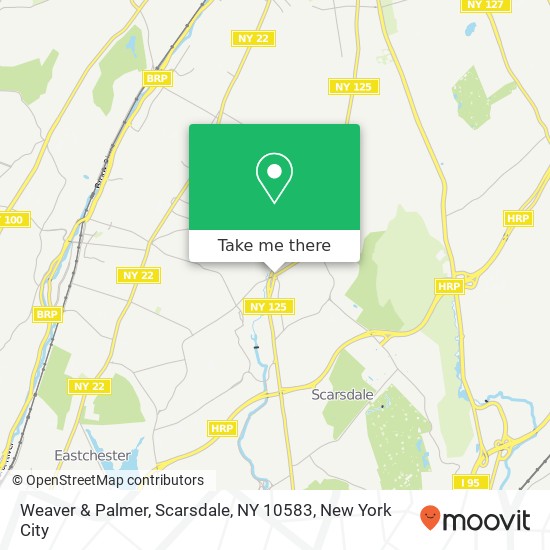 Mapa de Weaver & Palmer, Scarsdale, NY 10583
