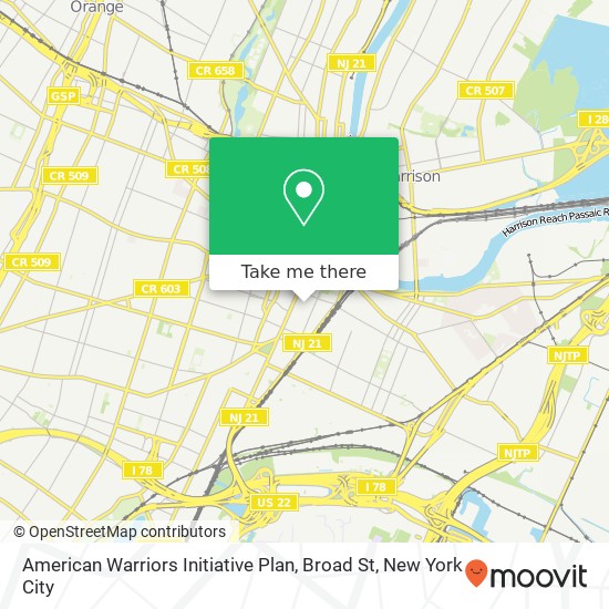 American Warriors Initiative Plan, Broad St map