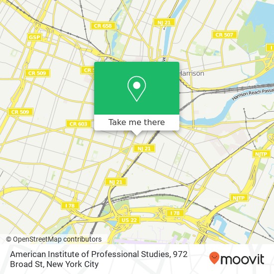 American Institute of Professional Studies, 972 Broad St map