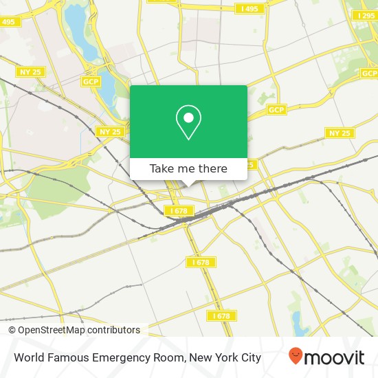 Mapa de World Famous Emergency Room