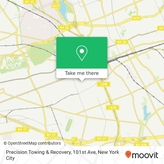 Precision Towing & Recovery, 101st Ave map