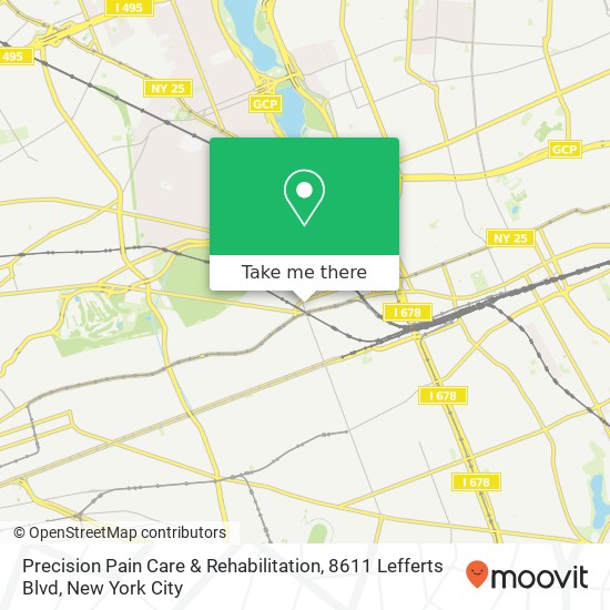 Precision Pain Care & Rehabilitation, 8611 Lefferts Blvd map