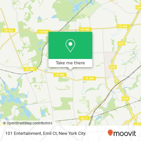 101 Entertainment, Emil Ct map