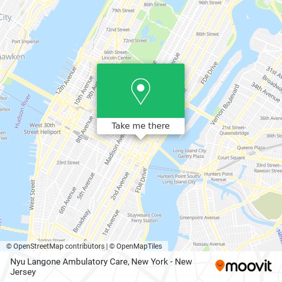 Nyu Langone Ambulatory Care map