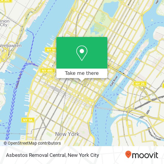 Asbestos Removal Central map