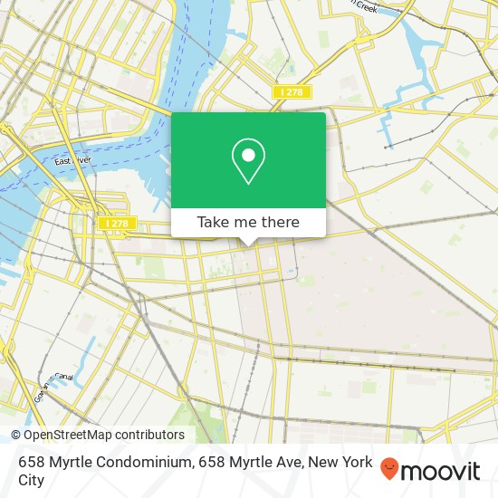 Mapa de 658 Myrtle Condominium, 658 Myrtle Ave
