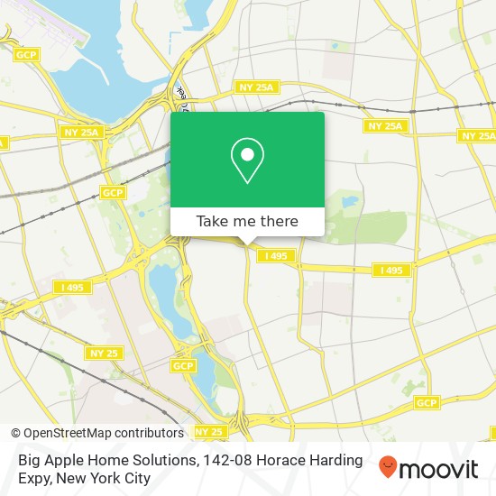 Mapa de Big Apple Home Solutions, 142-08 Horace Harding Expy