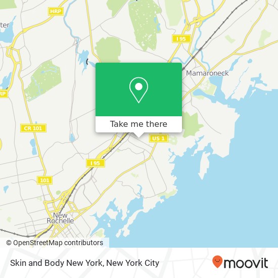 Mapa de Skin and Body New York