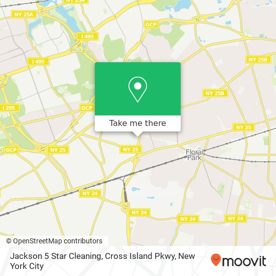 Mapa de Jackson 5 Star Cleaning, Cross Island Pkwy